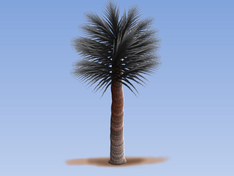Easy Painting: Fan Palm