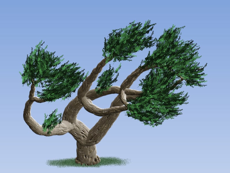 Easy Painting: Jeffery Pine Tree